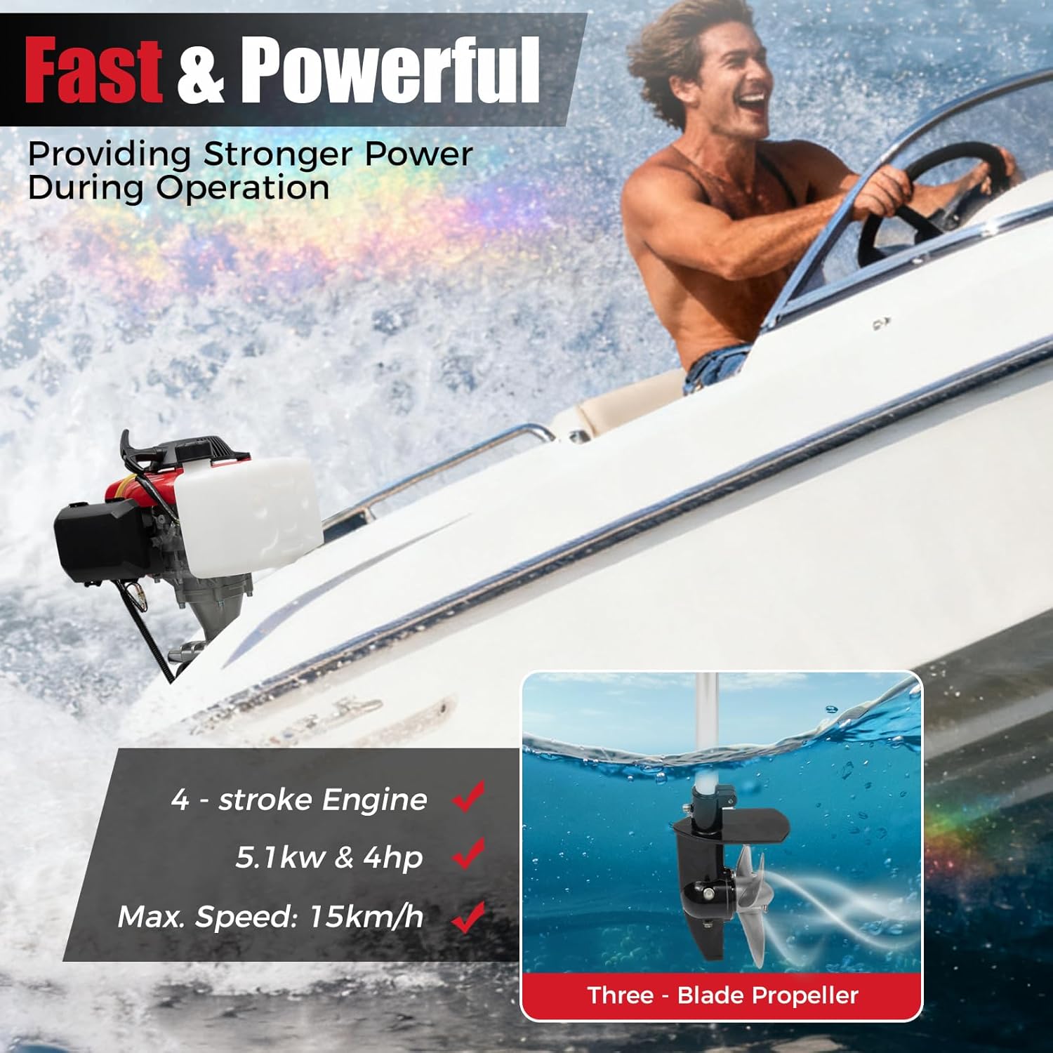 Подвесной лодочный мотор 4 л.с – обзор и цена Fishing Boat Outboard Motor